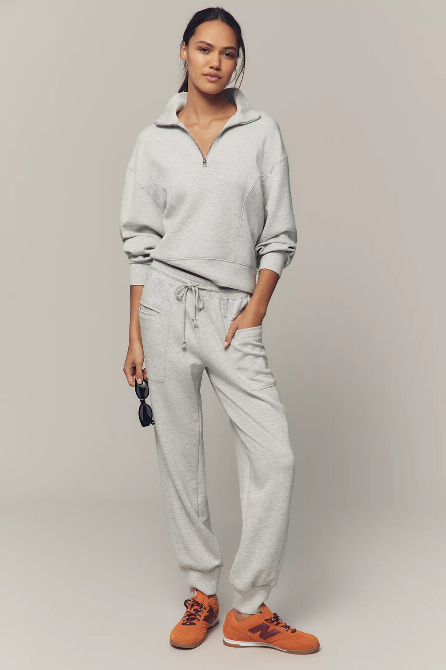 daily practice half-zip sweatshirt