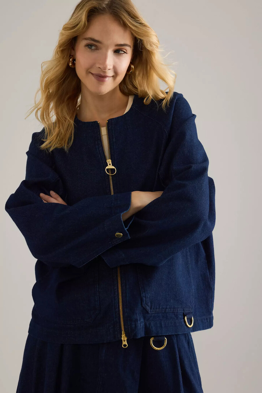 barbour saima denim overshirt