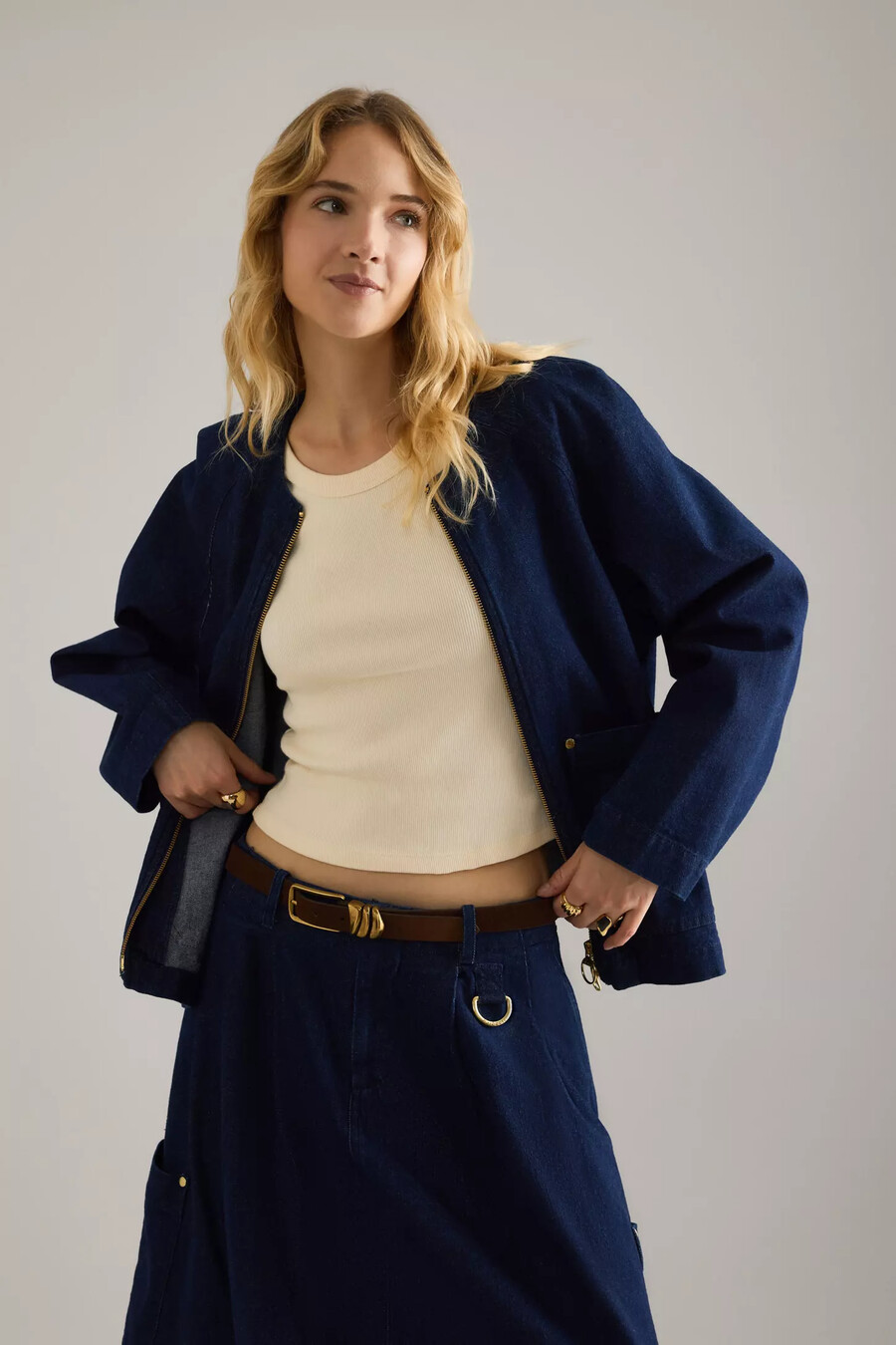 barbour saima denim overshirt