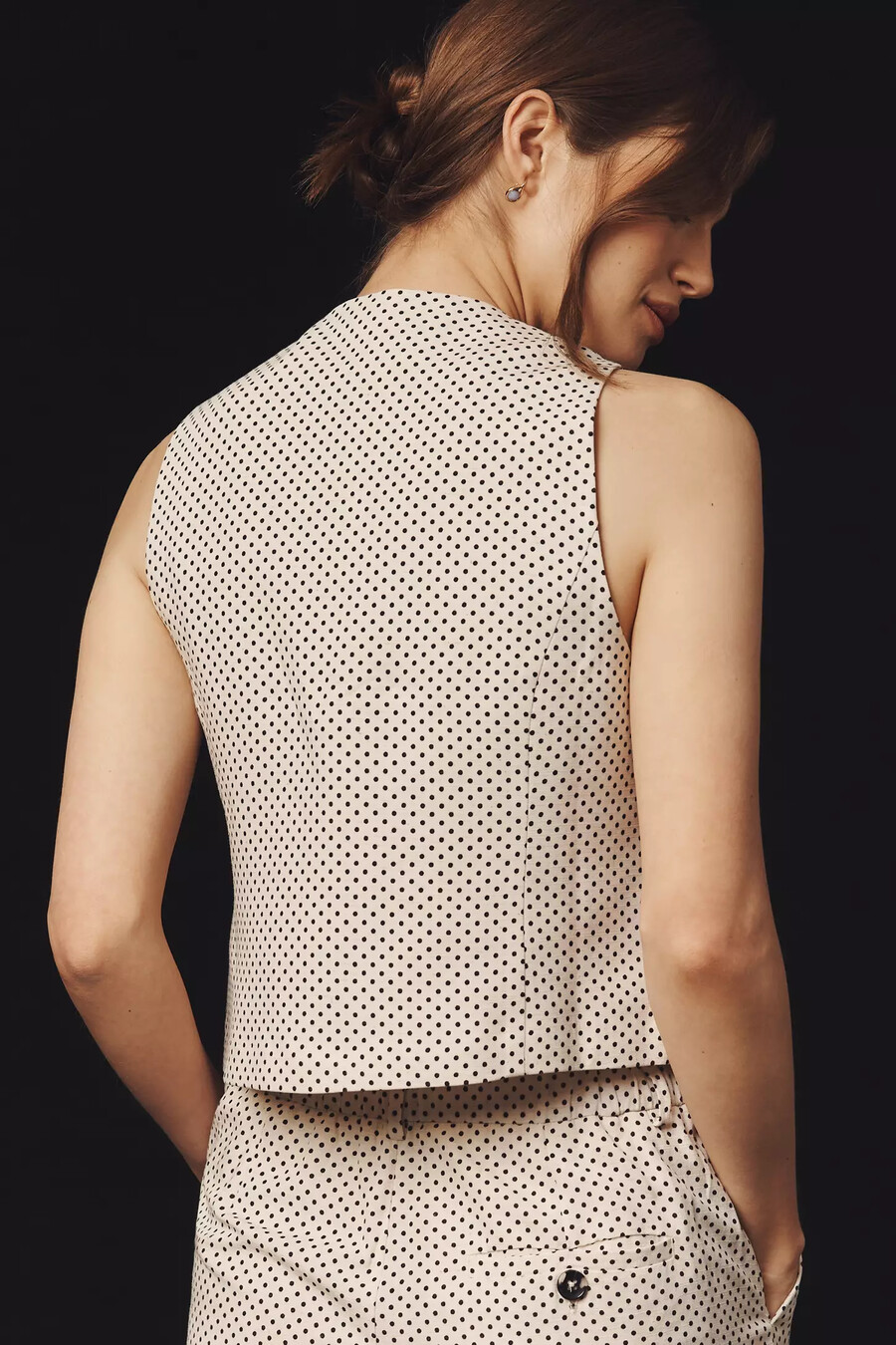 maeve polka dot waistcoat