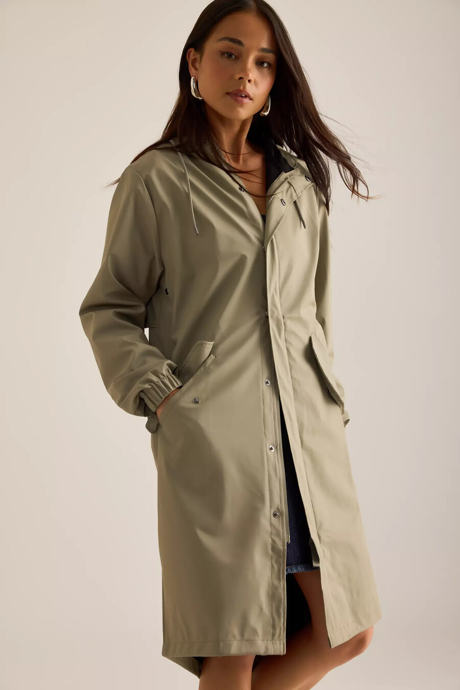 rains waterproof fishtail parka