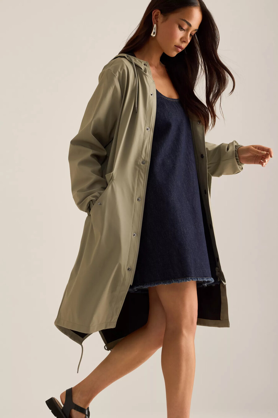 rains waterproof fishtail parka