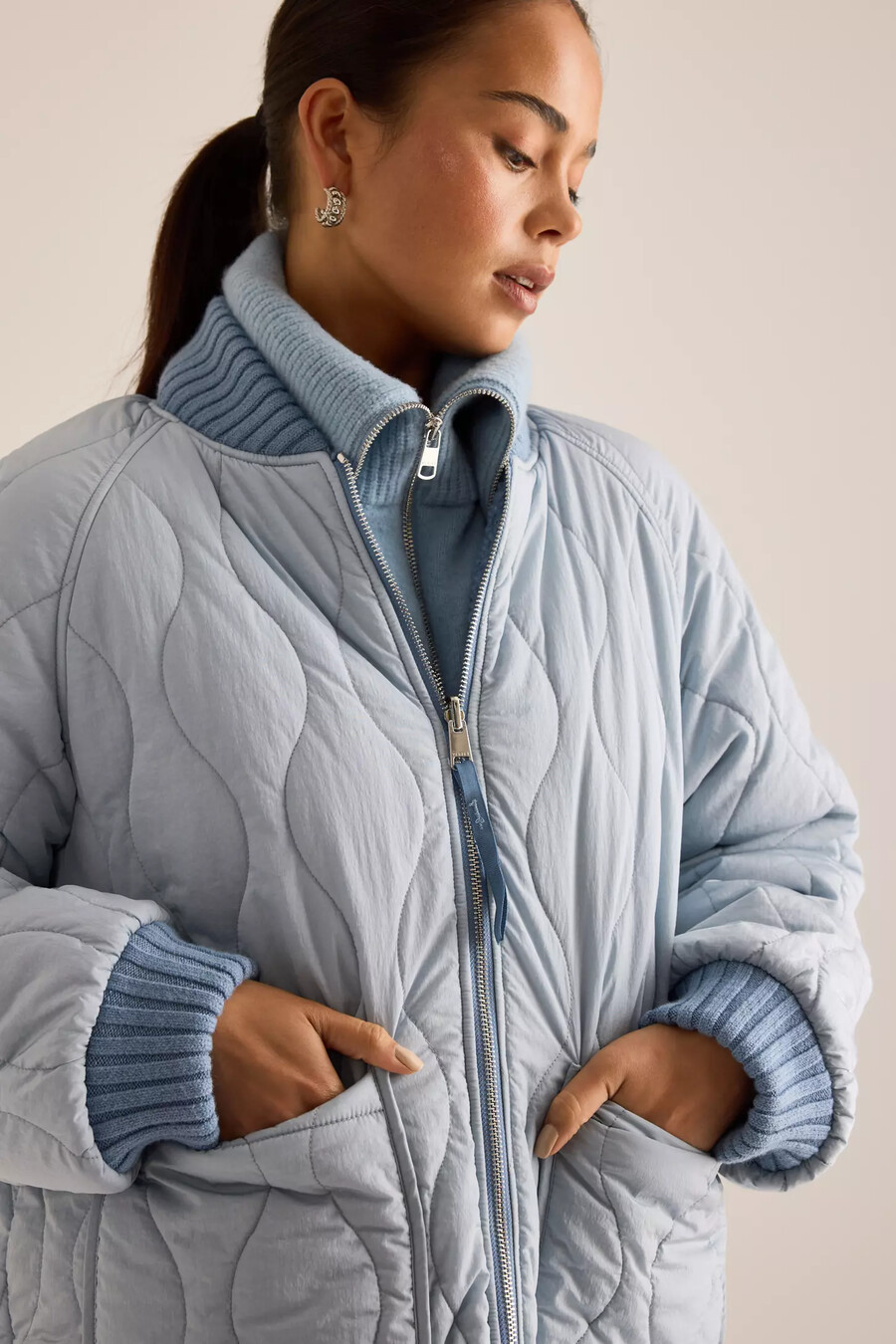 varley serina reversible quilt jacket
