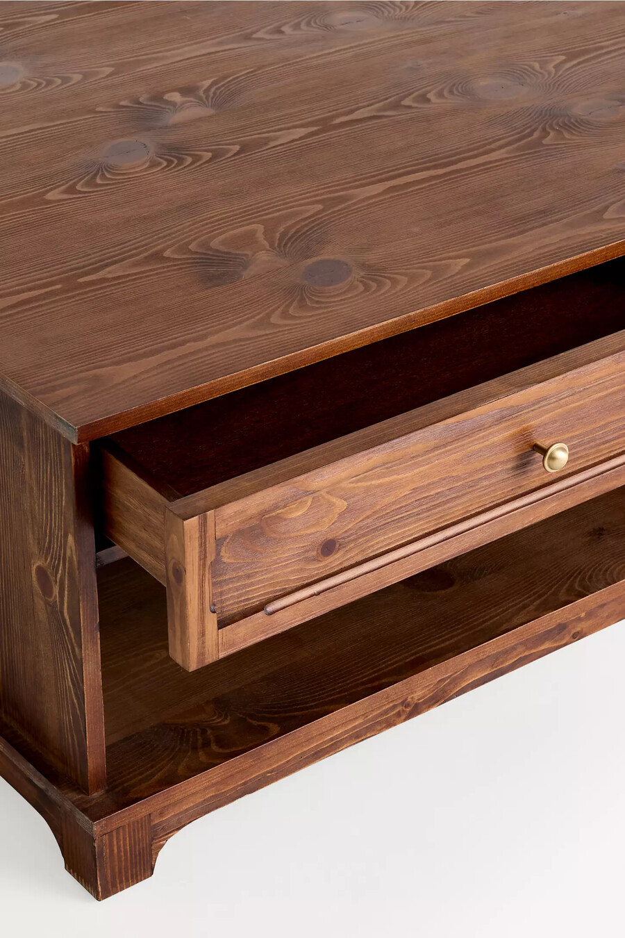 whitney wood coffee table