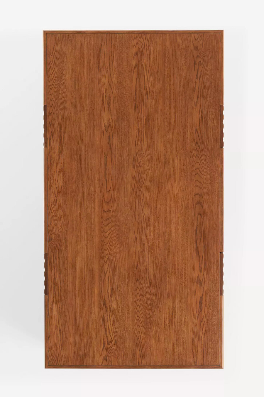 omari carved oak rectangle coffee table