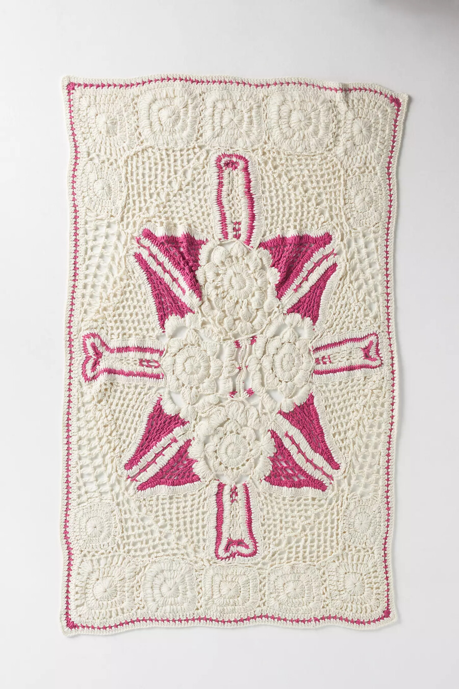 aspen crochet knit throw blanket