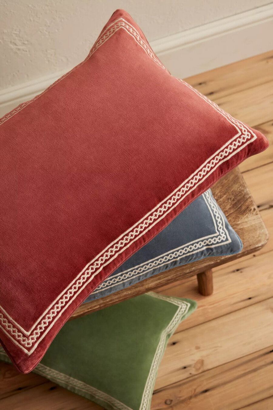 birdie fortescue shisho velvet cushion