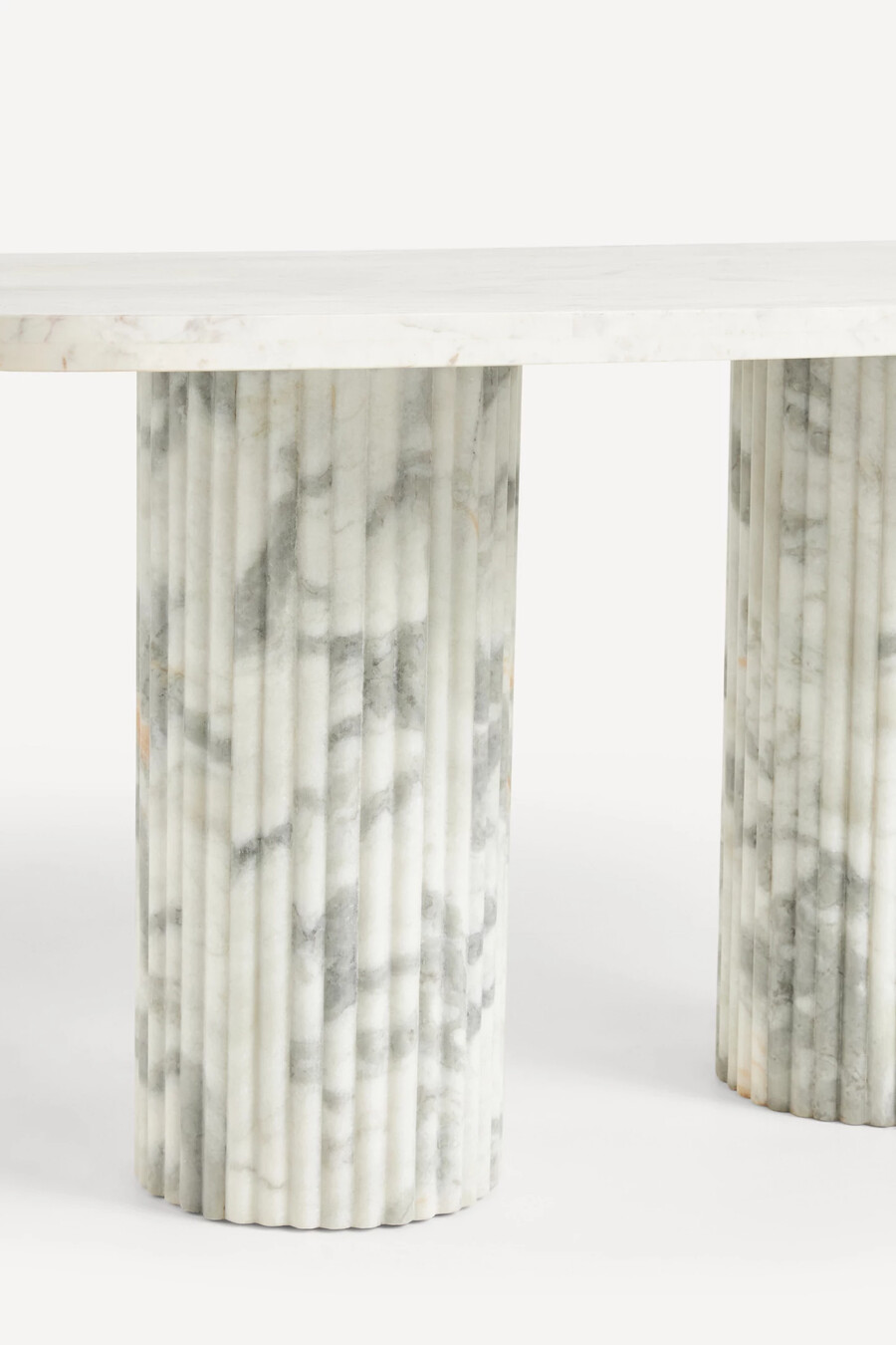 kanta rectangle marble dining table