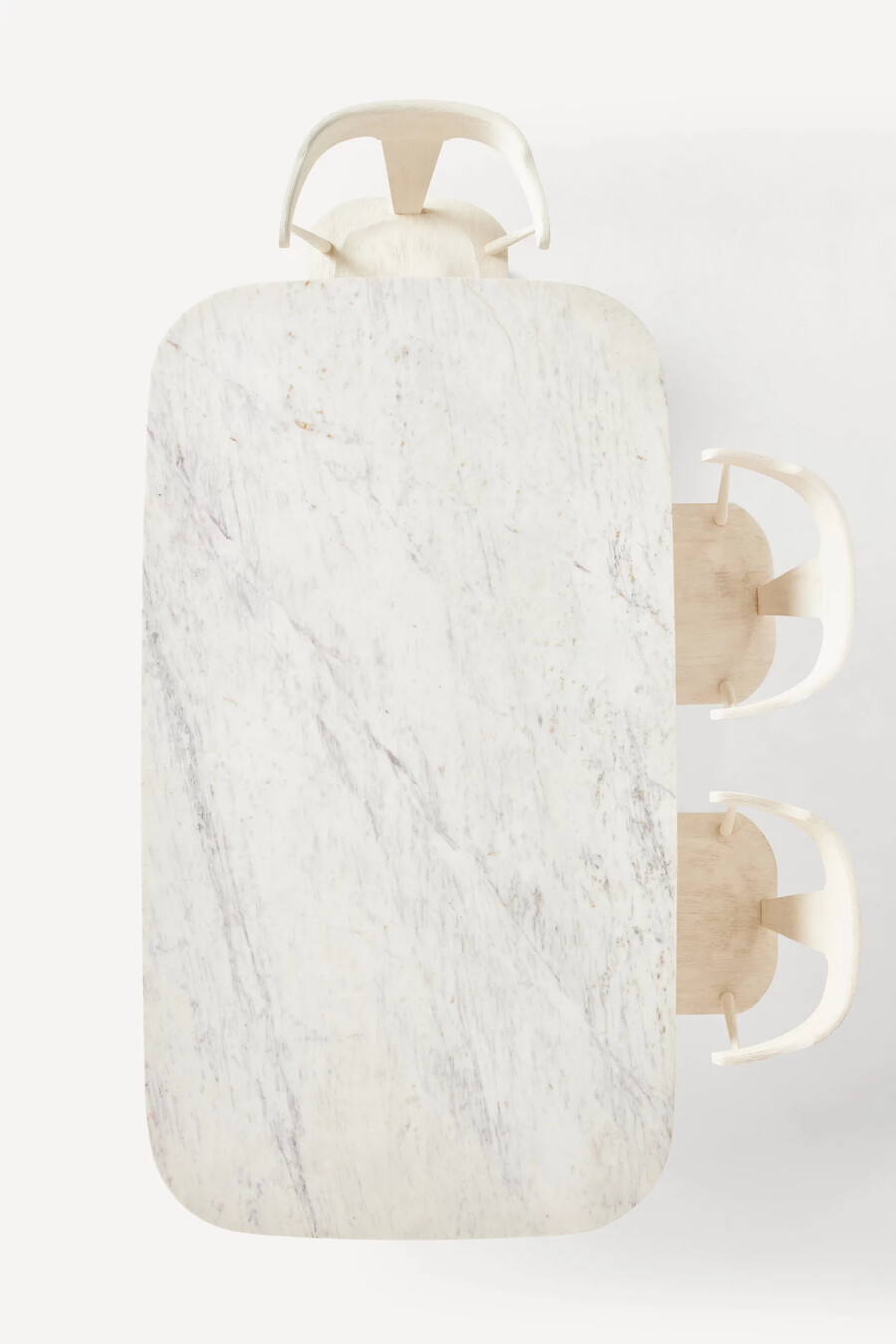 kanta rectangle marble dining table