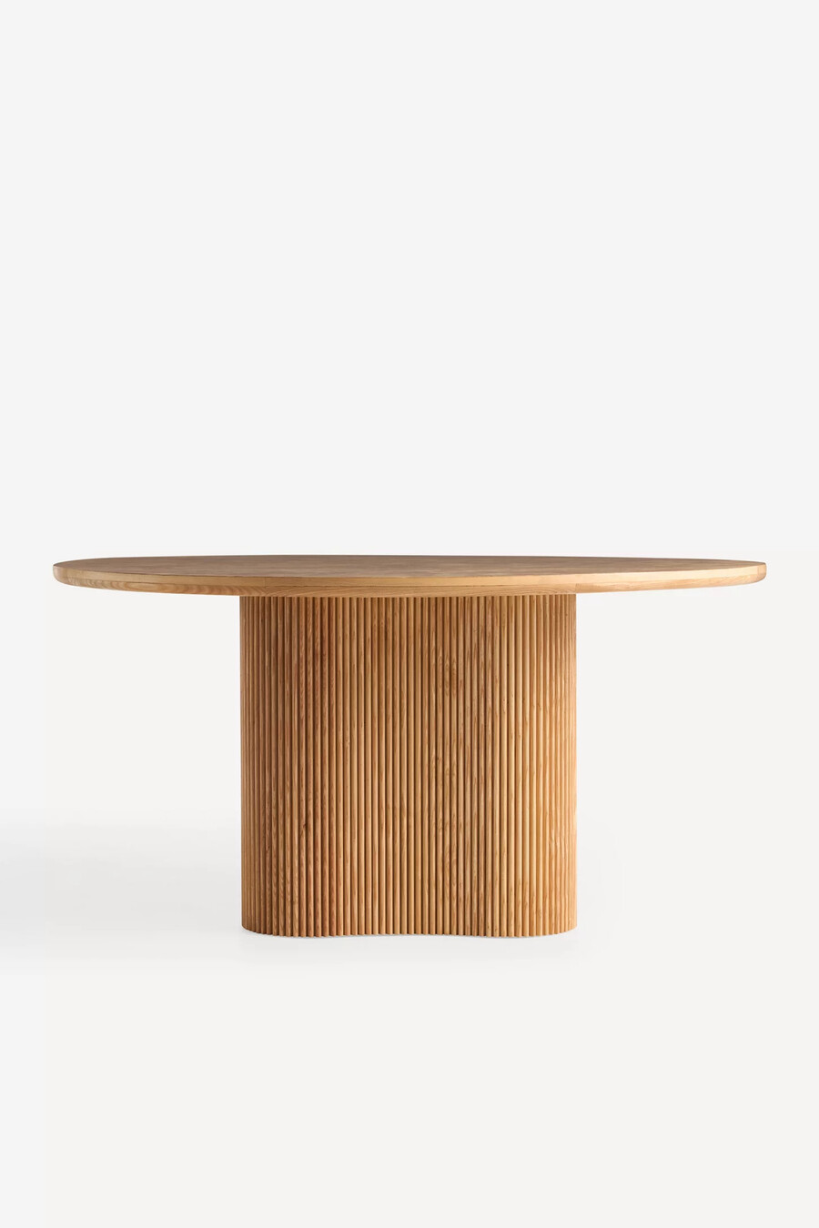 scout wood round dining table