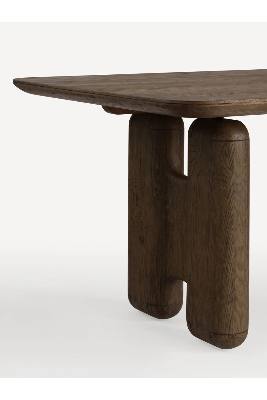 imperia rectangular oak wood dining table