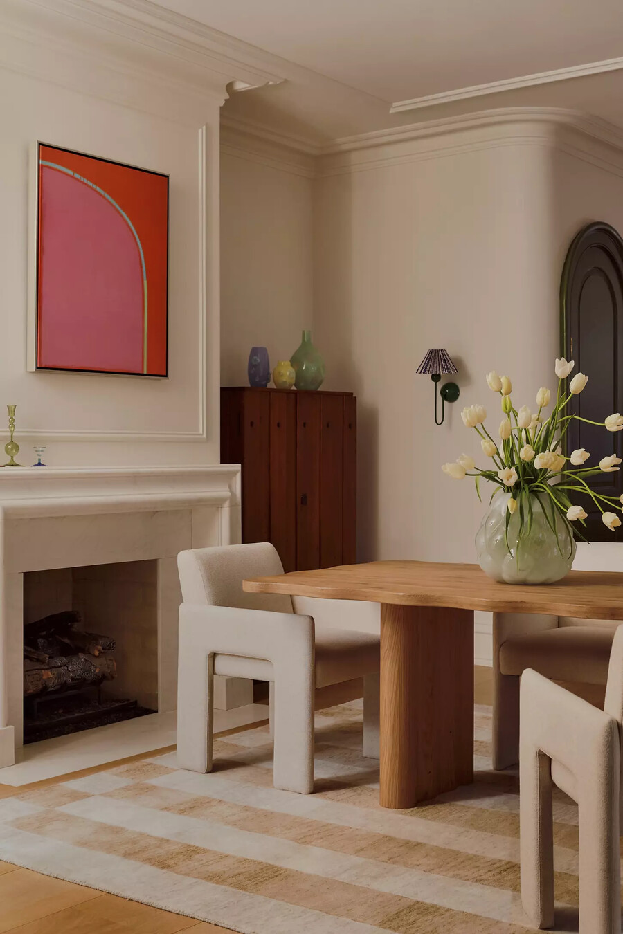 caldwell rectangular oak dining table