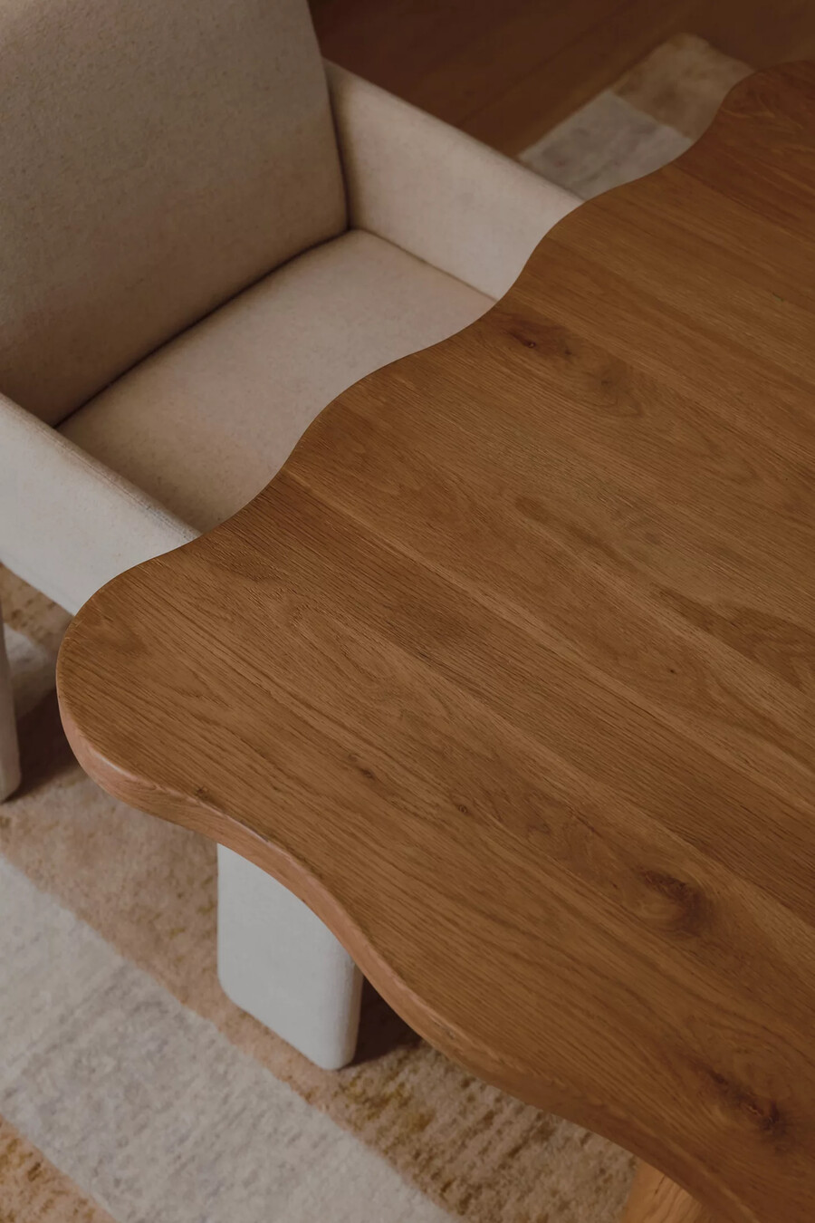 caldwell rectangular oak dining table