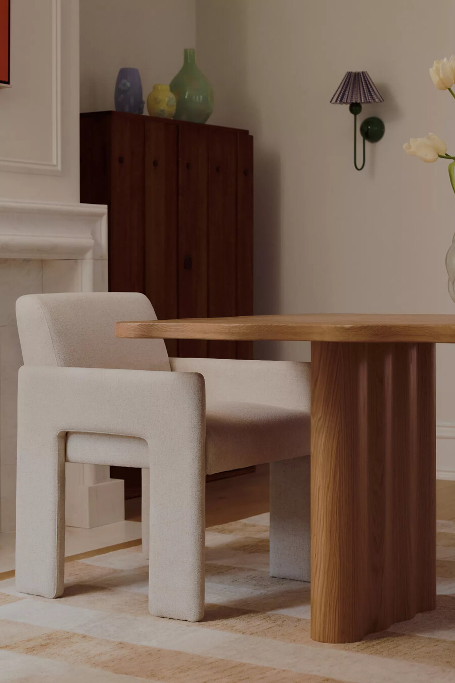 caldwell rectangular oak dining table