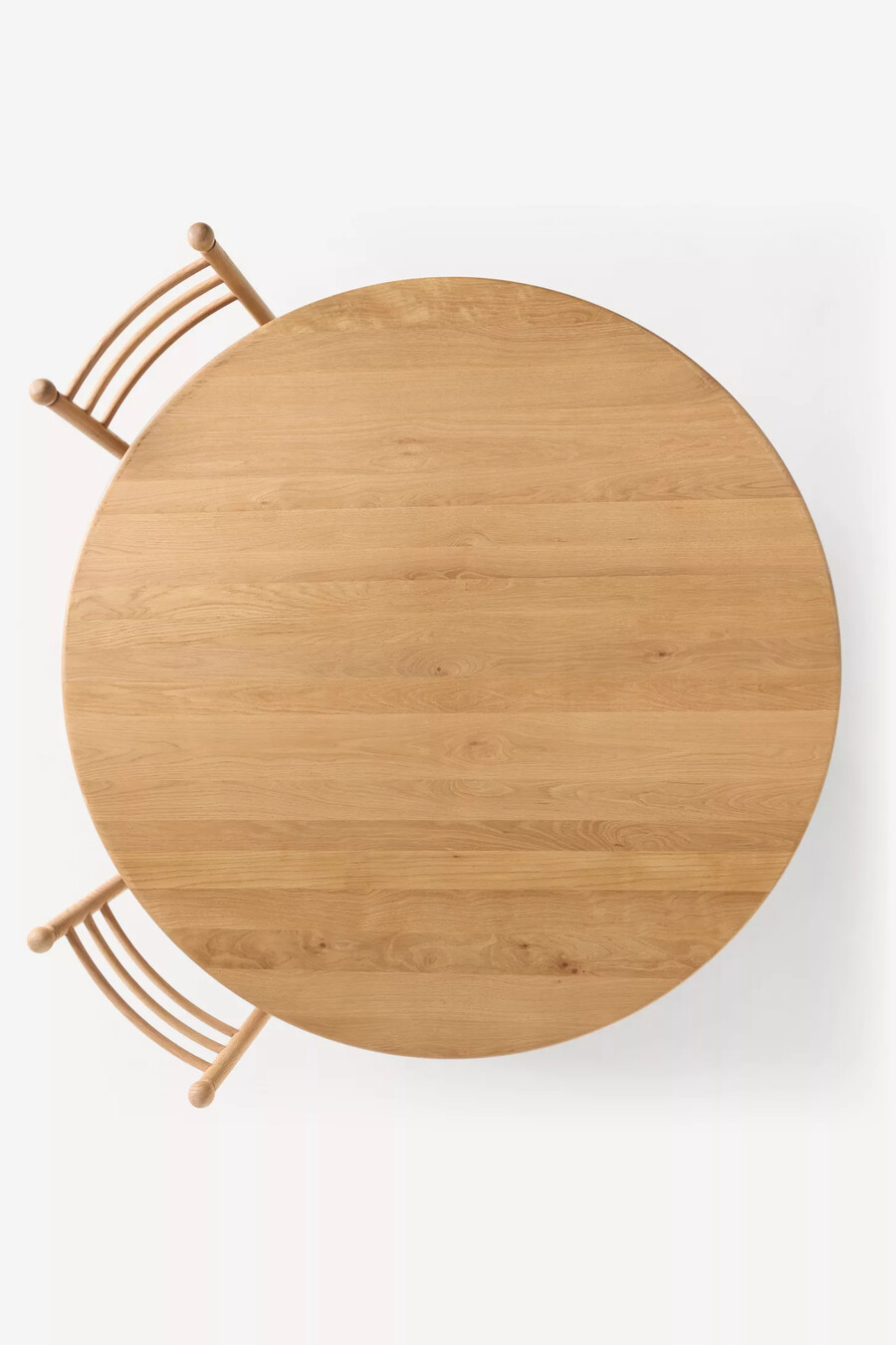 roma round 60 oak wood dining table