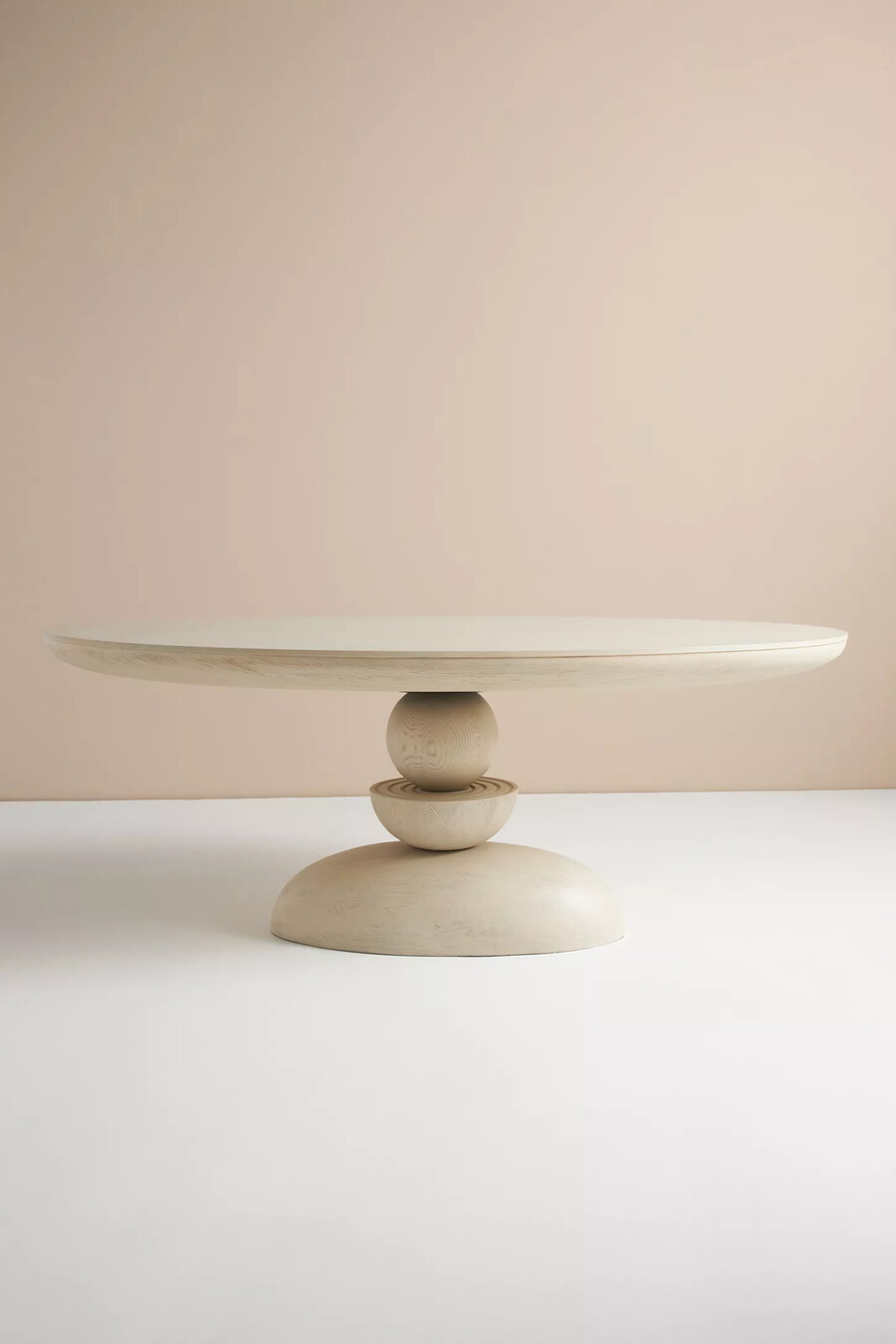 sonali wooden oval dining table