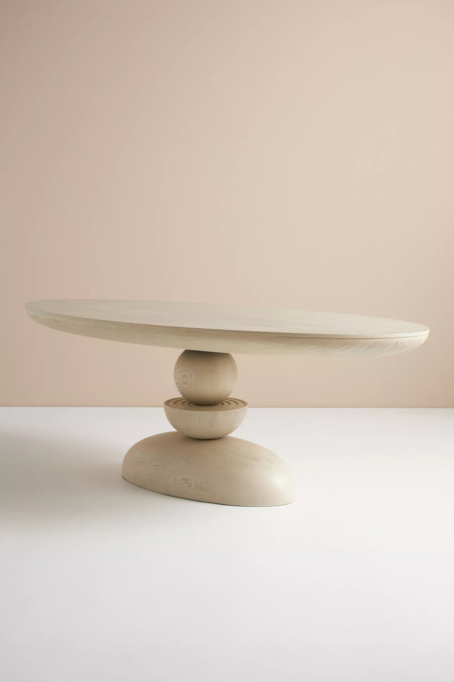 sonali wooden oval dining table