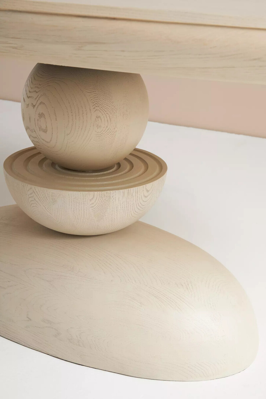 sonali wooden oval dining table