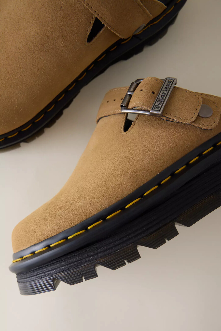 dr. martens zebzag suede slingback mules