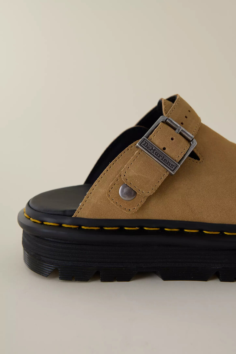 dr. martens zebzag suede slingback mules