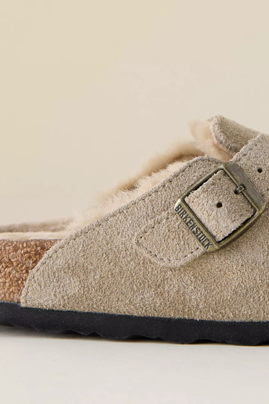 birkenstock boston shearling clogs