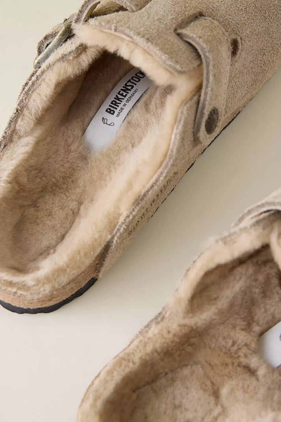 birkenstock boston shearling clogs