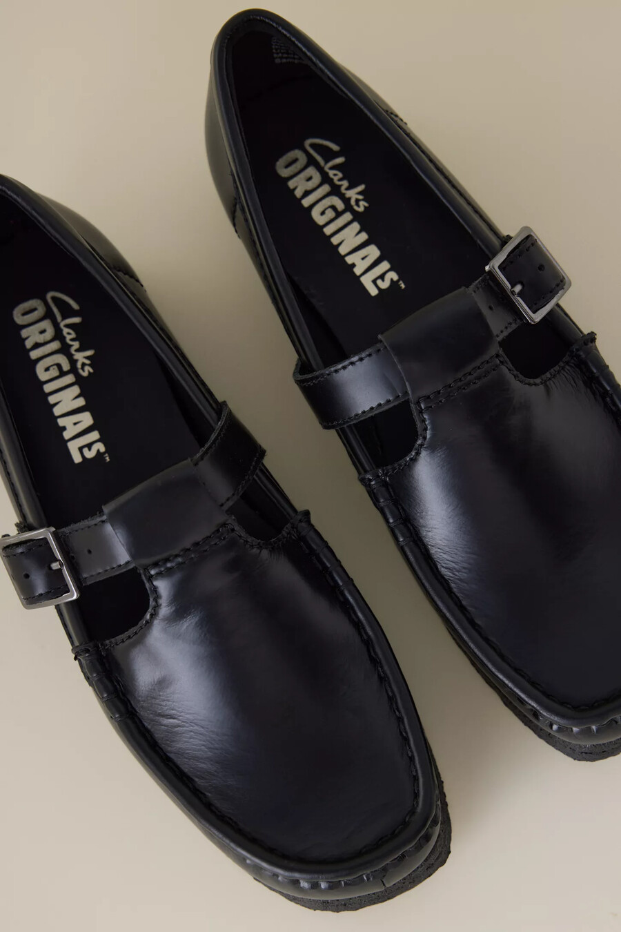 clarks originals wallabee t-bar loafers