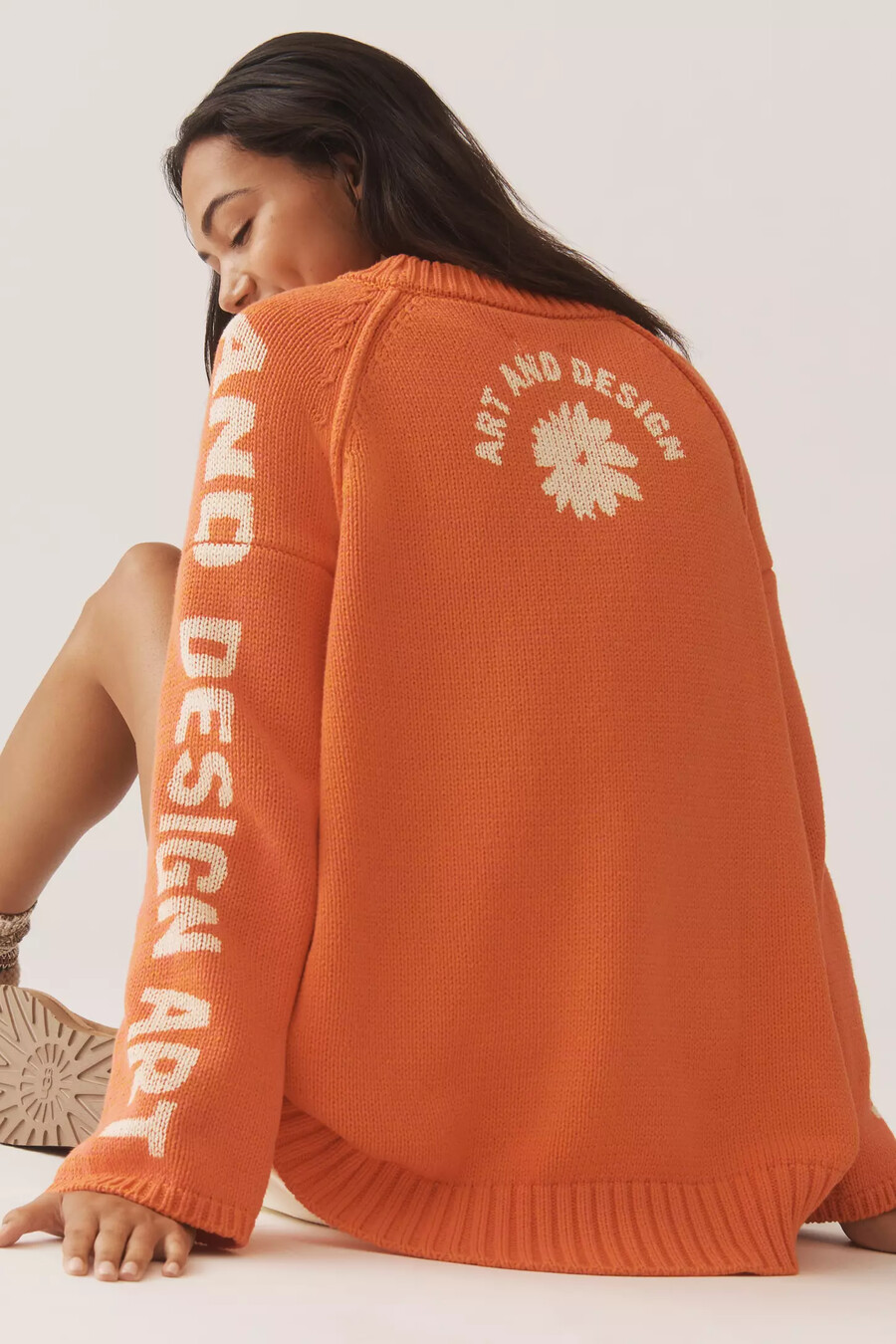 pilcro graphic printed crew-neck jumper
