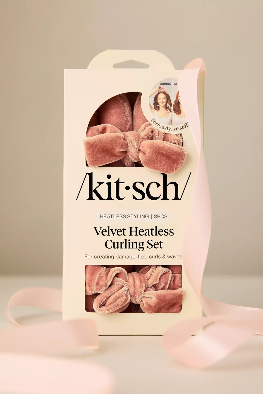 kitsch velvet heatless curling set