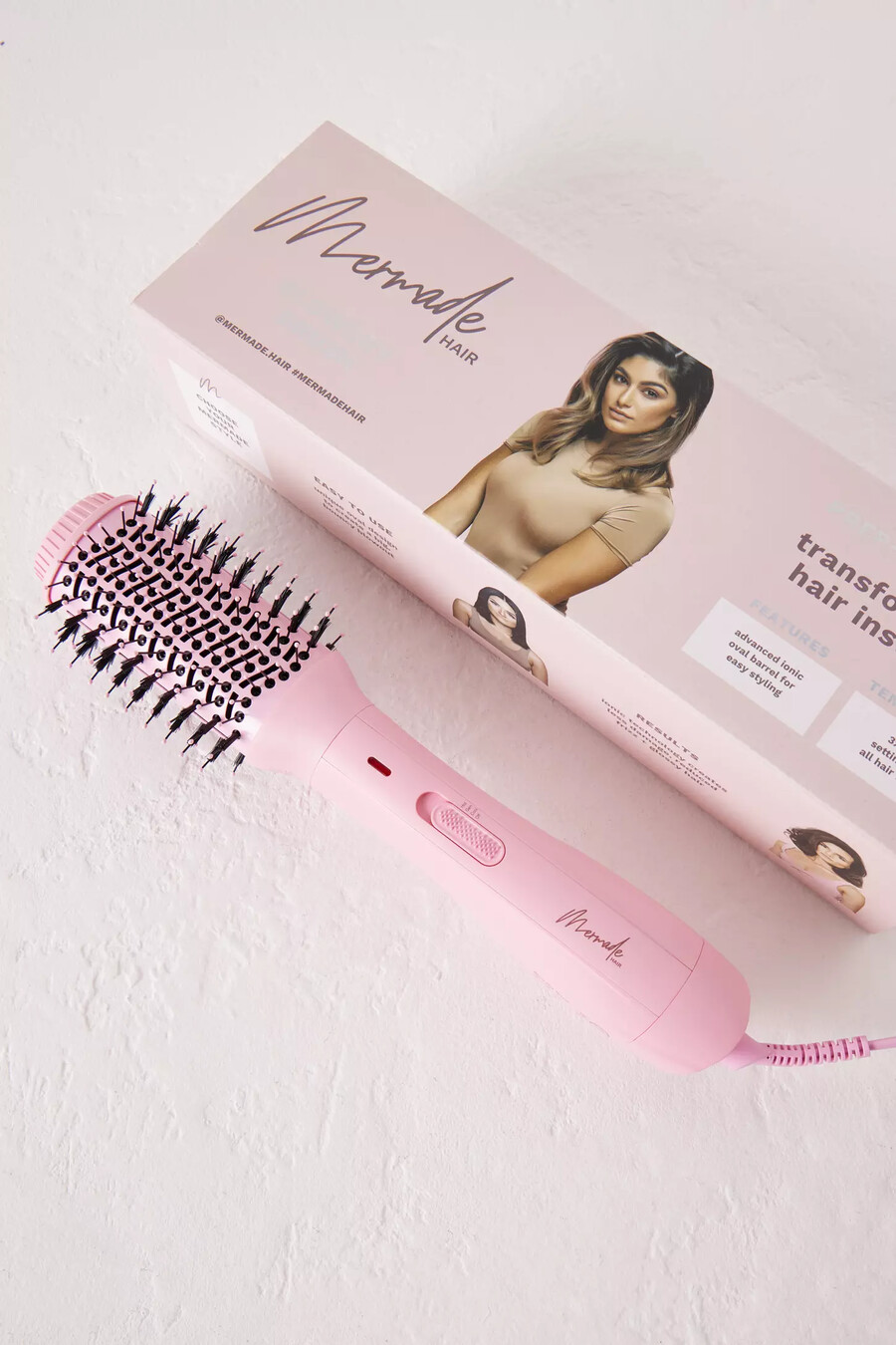 mermade hair plug-in blow-dry hair brush