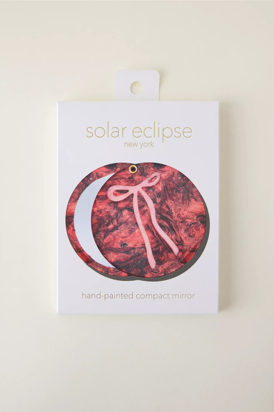 solar eclipse red bow comb