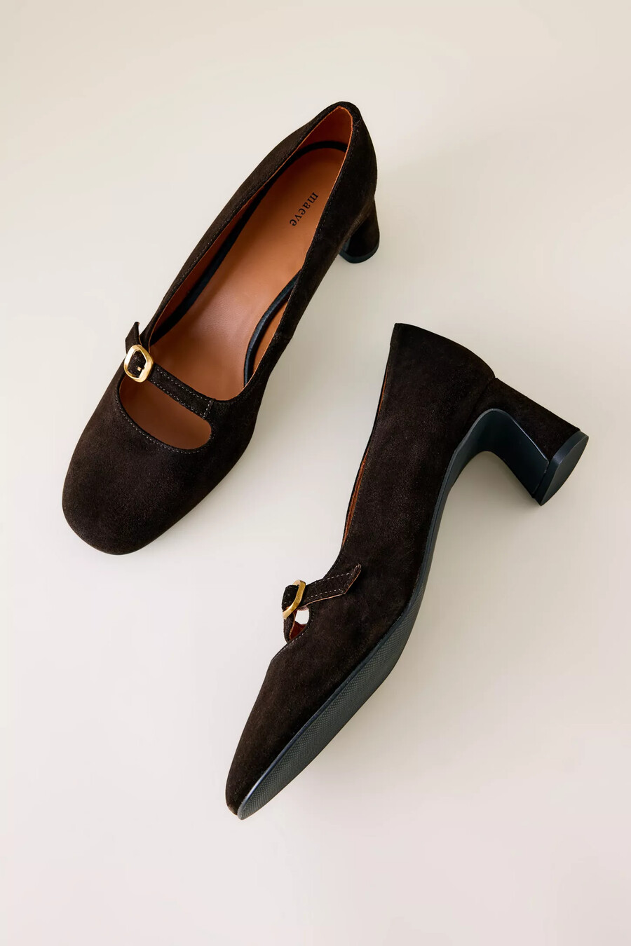 maeve mini buckle pumps