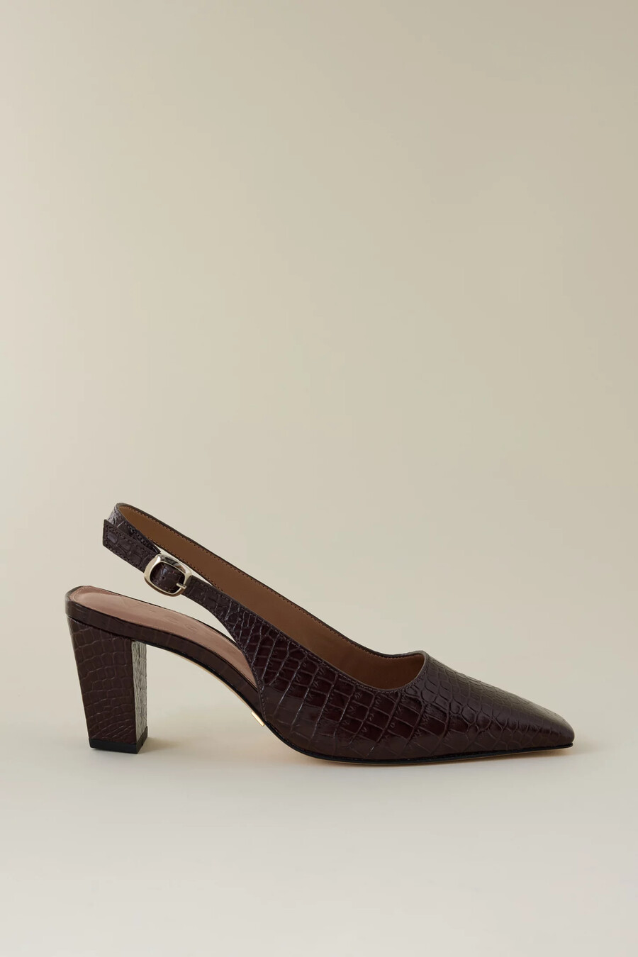 vicenza square-toe slingback heels