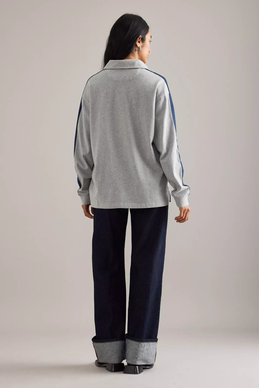 damson madder verity v-neck rugby top