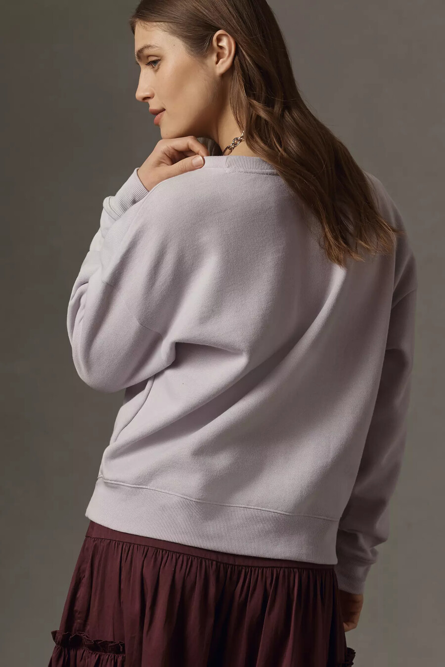 maeve x laetitia rouget embroidered sweatshirt