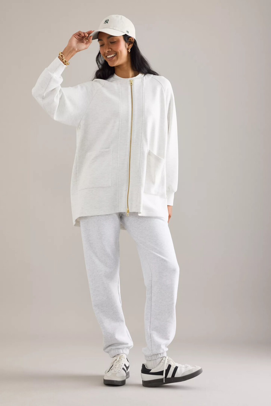 varley augusta zip-through sweatshirt