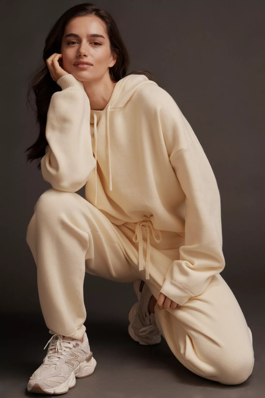 daily practice floral hooded sweater