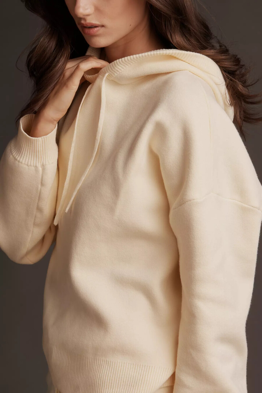 daily practice floral hooded sweater
