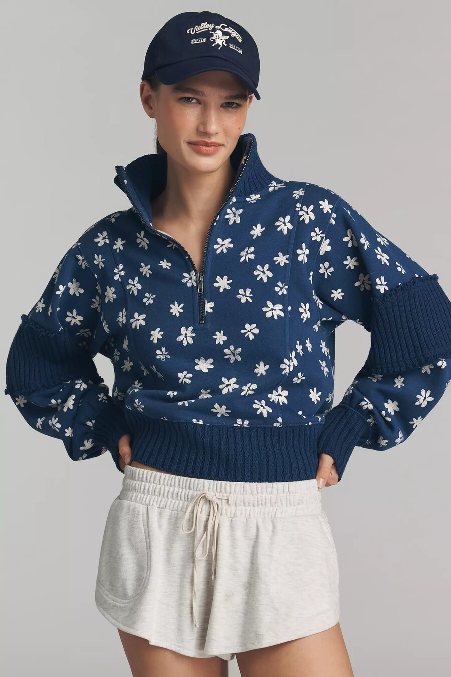 daily practice indy half-zip pullover sweatshirt