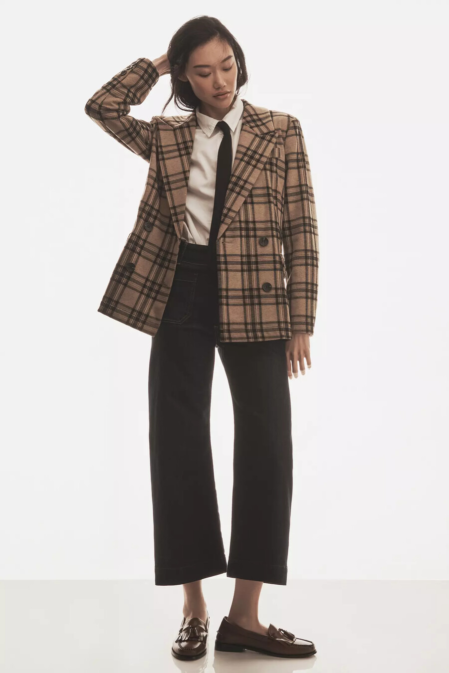 the colette cropped wide-leg jeans by maeve