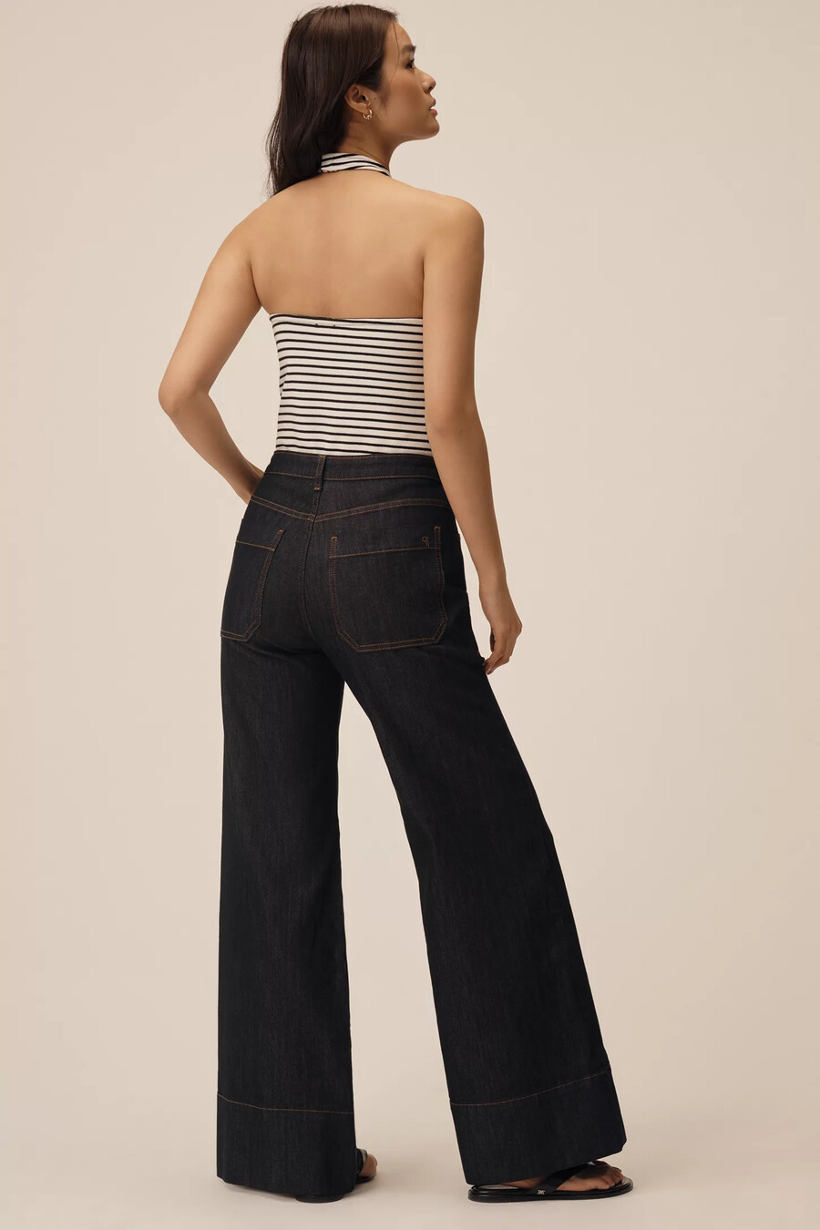 the rylan relaxed high-rise flare jeans by pilcro