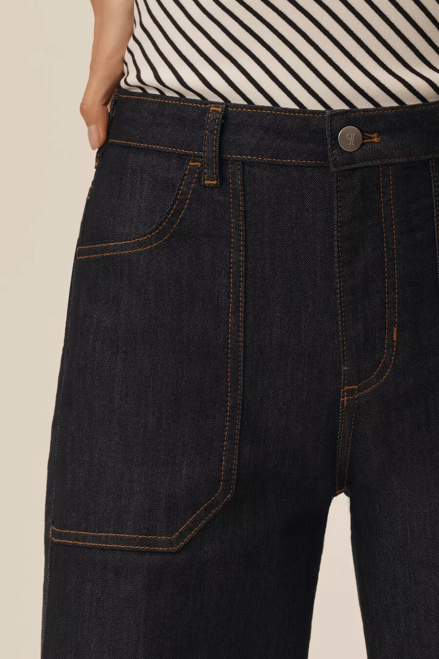 the rylan relaxed high-rise flare jeans by pilcro