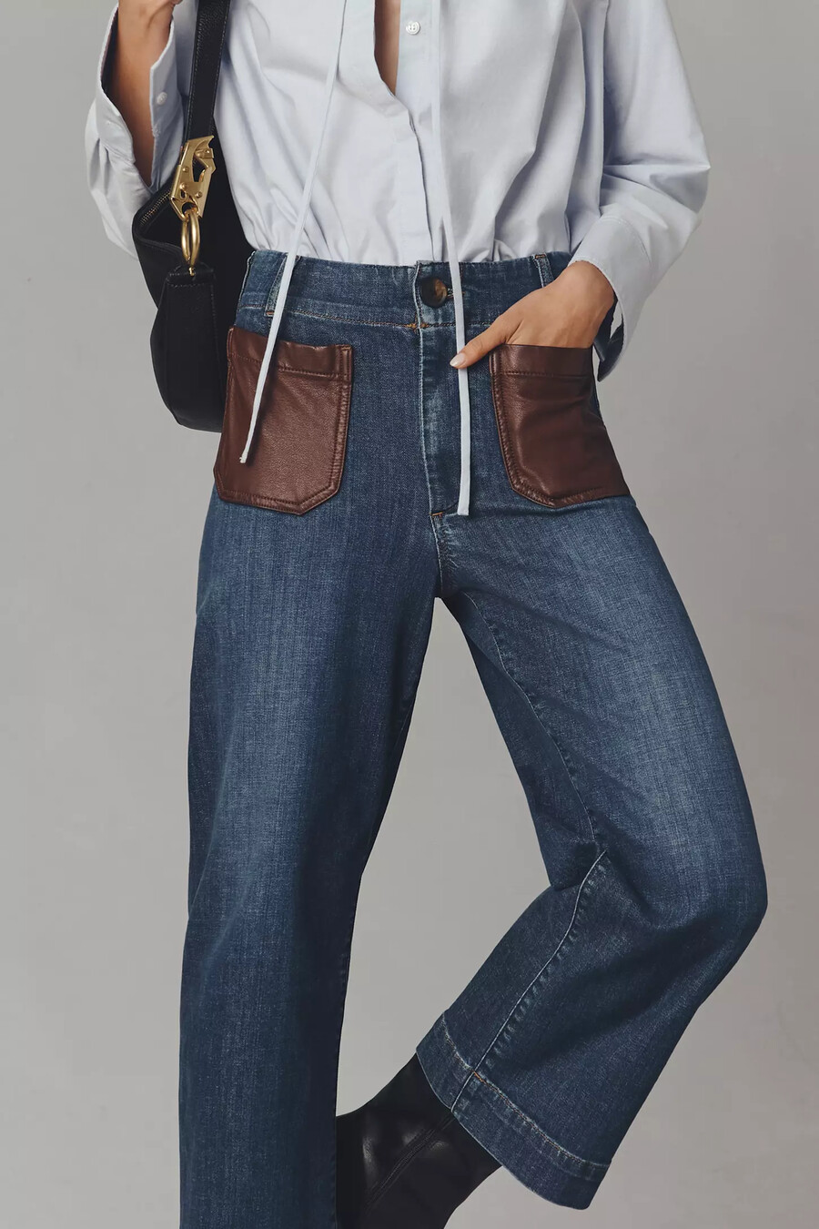 the colette crop high-rise jeans by maeve