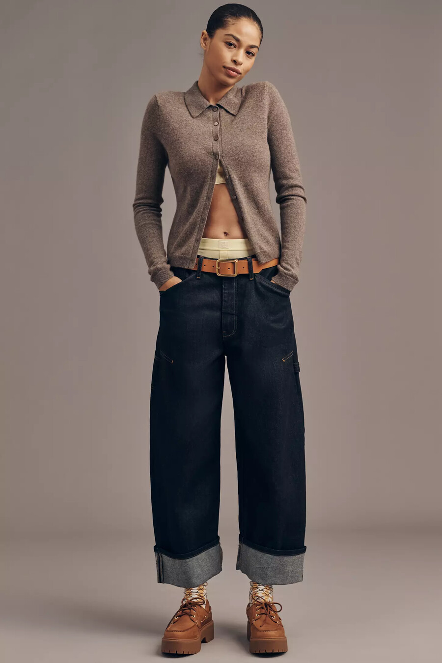 the kayden japanese barrel carpenter jeans by pilcro