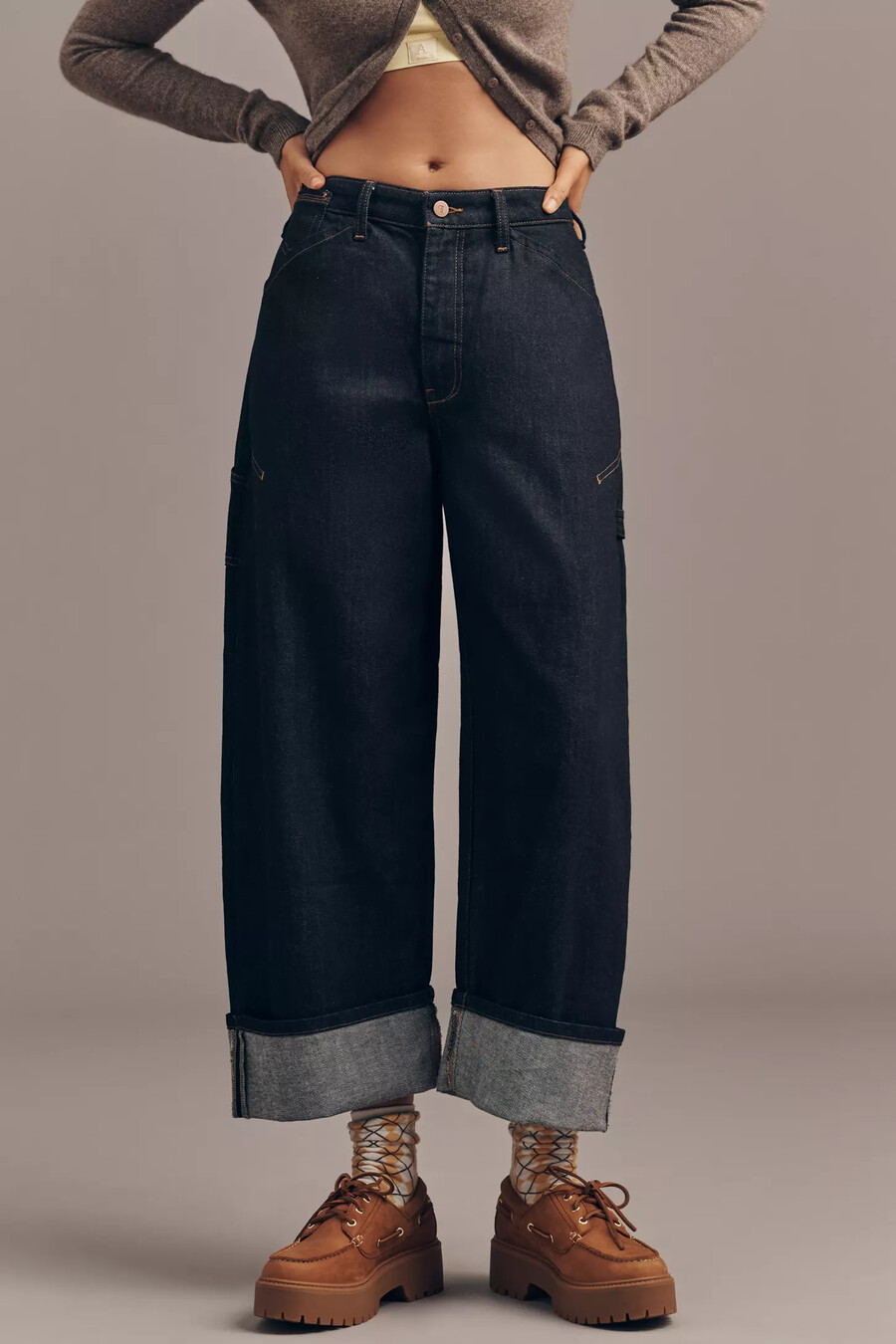 the kayden japanese barrel carpenter jeans by pilcro