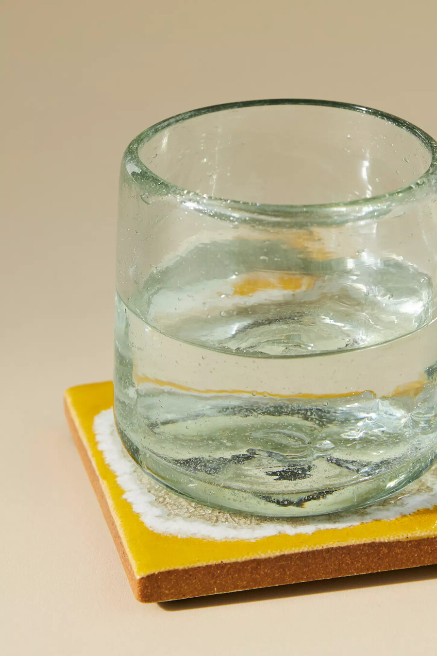 molten rock ceramic square coaster