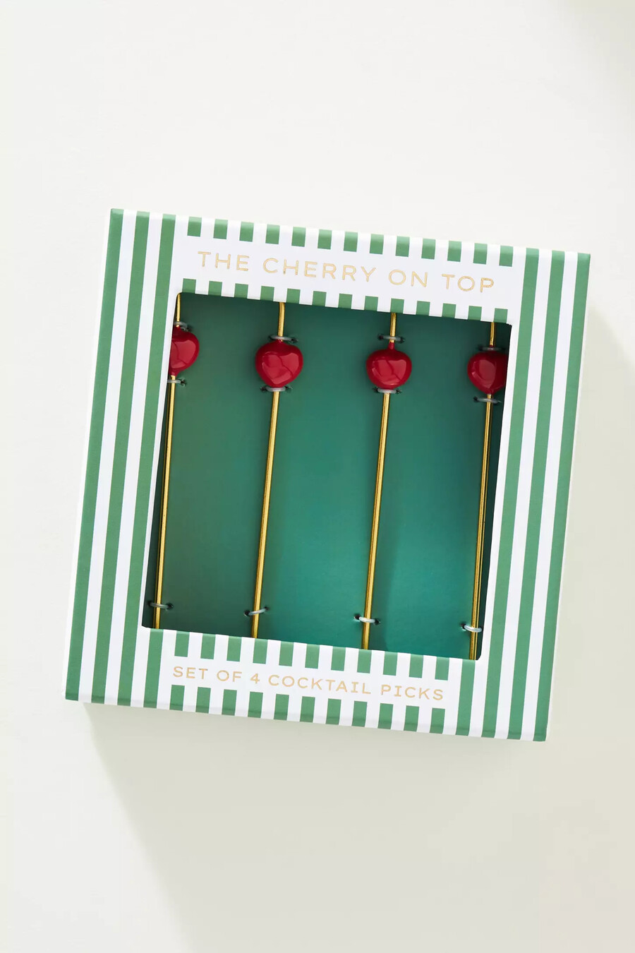cherry garnish stainless steel cocktail sticks set of 4