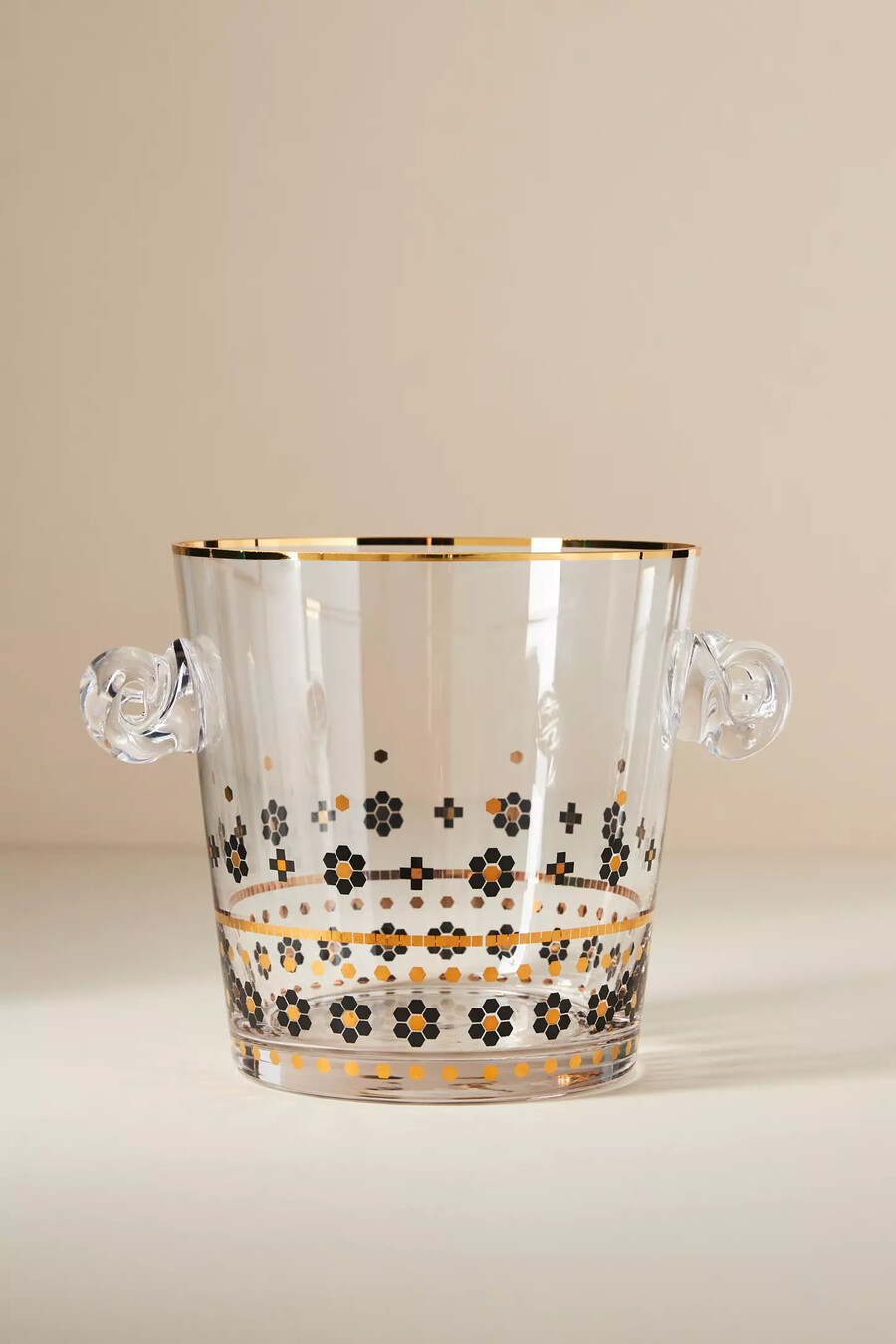 bistro tile glass ice bucket
