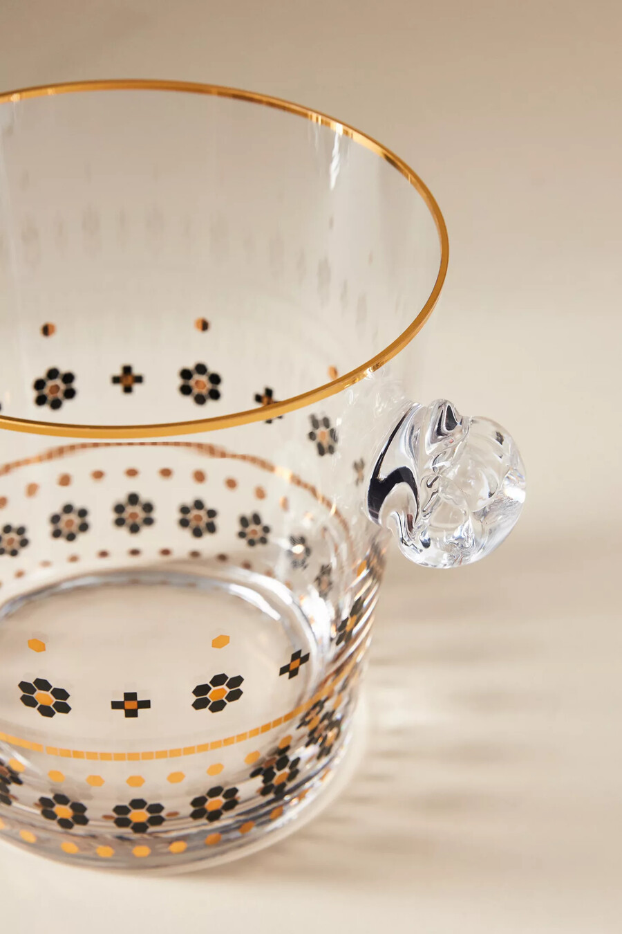 bistro tile glass ice bucket