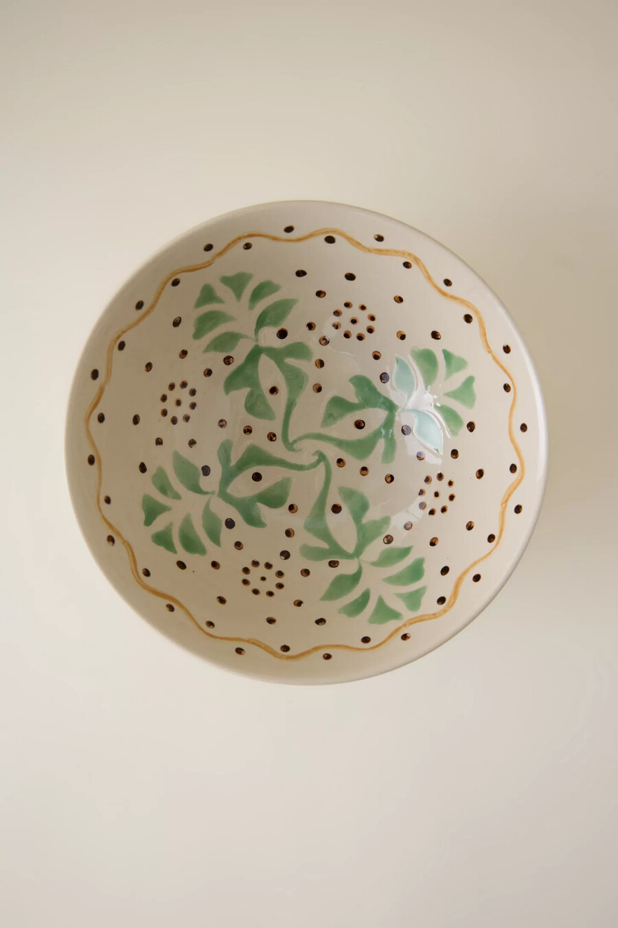 heikki medium hand-painted stoneware bowl